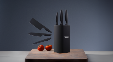 Stainless Steel Black Knife Set